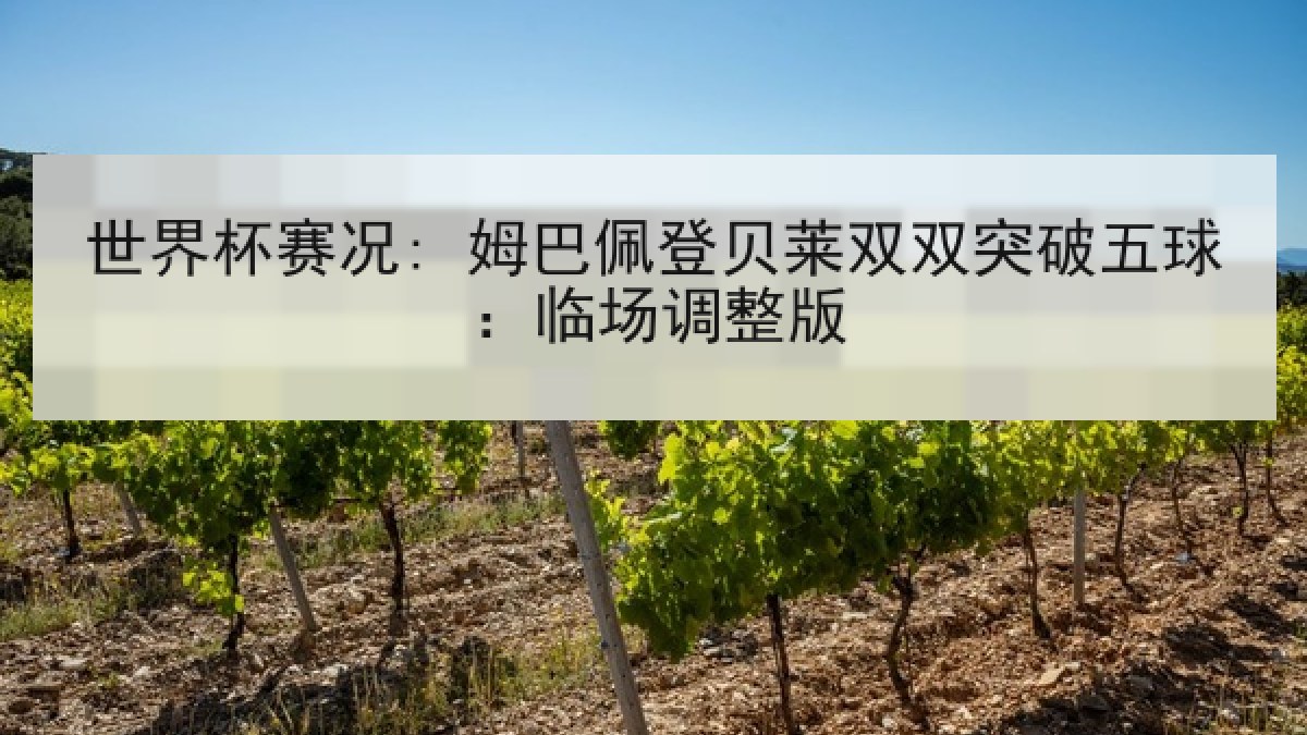 世界杯赛况: 姆巴佩登贝莱双双突破五球：临场调整版