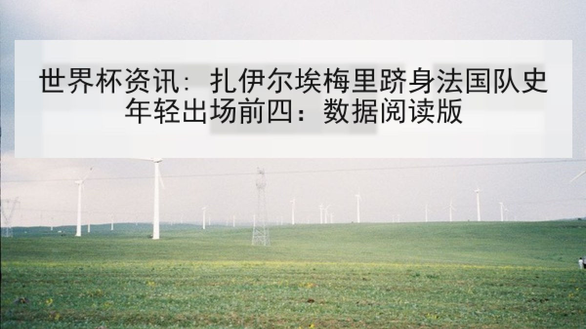 世界杯资讯: 扎伊尔埃梅里跻身法国队史年轻出场前四：数据阅读版